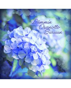 2-os adressikortti Hortensia Sydänliitto osanotto