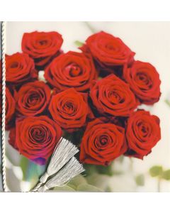 2-osainen adressikortti Ruusukimppu tekstitön