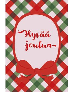2-osainen joulukortti