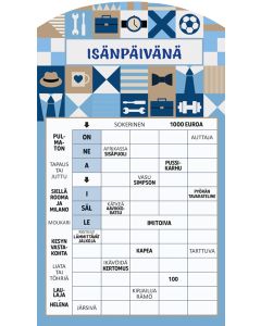 2-osainen isänpäiväkortti