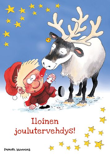 Joulukortti Mauri Kunnas