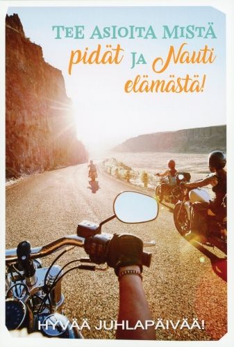 2-osainen nuorten onnittelukortti