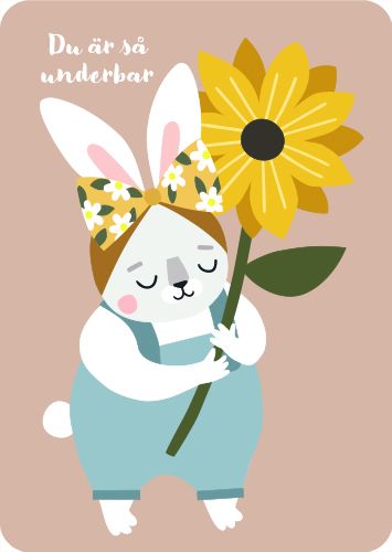 Postikortti lasten onnittelu ruotsinkielinen