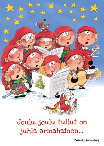 Joulukortti Mauri Kunnas