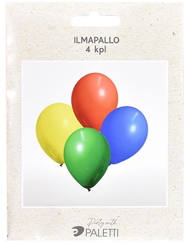 Ilmapallot isot 4 kpl NTO P104