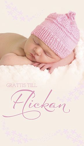 2-osainen vauvakortti ruotsinkielinen