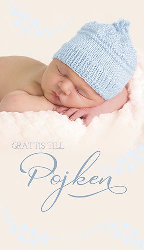 2-osainen vauvakortti ruotsinkielinen