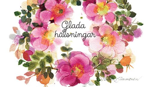 2-osainen kortti Minna Immonen ruotsinkielinen