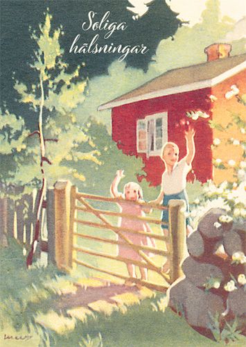 Postikortti Martta Wendelin ruotsinkielinen