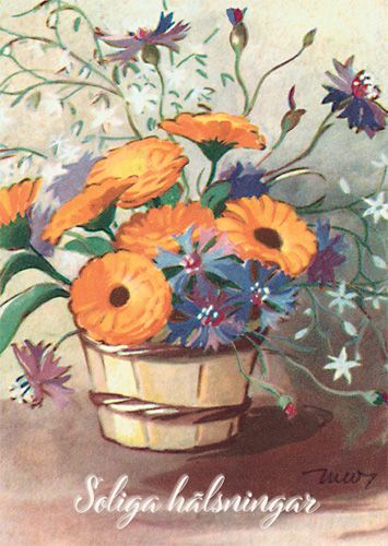 Postikortti Martta Wendelin ruotsinkielinen