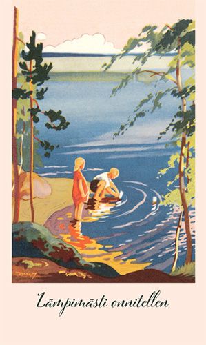 2-osainen kortti Martta Wendelin