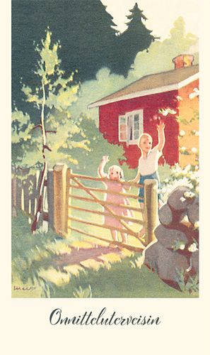 2-osainen kortti Martta Wendelin