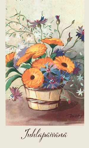 2-osainen kortti Martta Wendelin