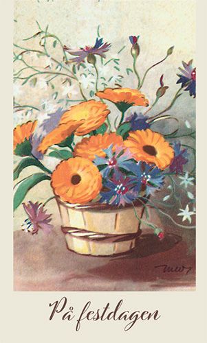 2-osainen kortti Martta Wendelin ruotsinkielinen