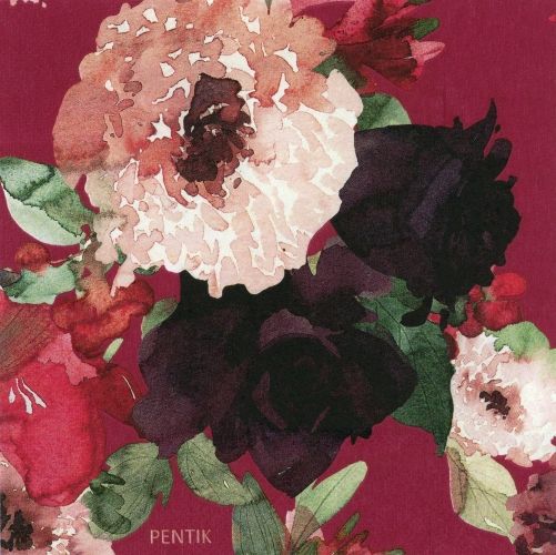 Servetti 25cm Pentik Kranssi punainen