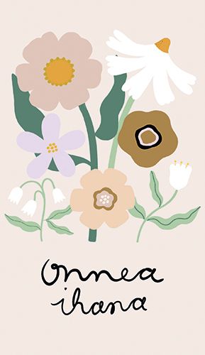 2-osainen onnittelukortti Iisa Nuorttila