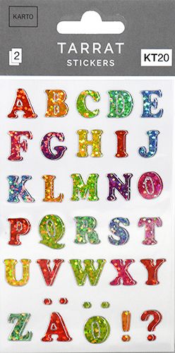 Erikoistarrapakkaus kirjaimet