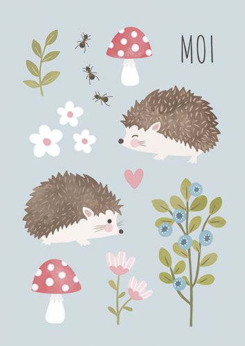 Postikortti lasten onnittelu