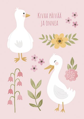 Postikortti lasten onnittelu