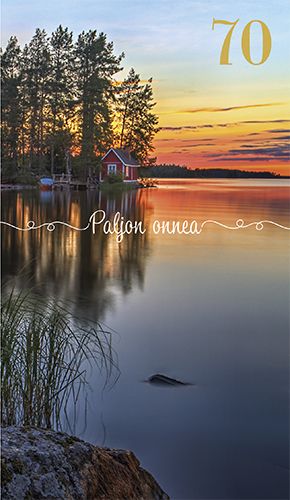 2-osainen onnittelu 70v