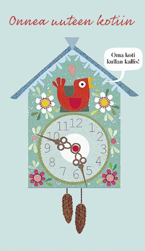 2-osainen kortti uusi koti