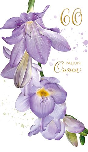 2-osainen onnittelu 60v