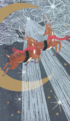 2-osainen joulukortti