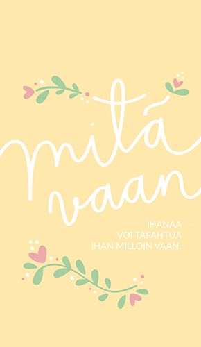 2-osainen kortti NinniMoi