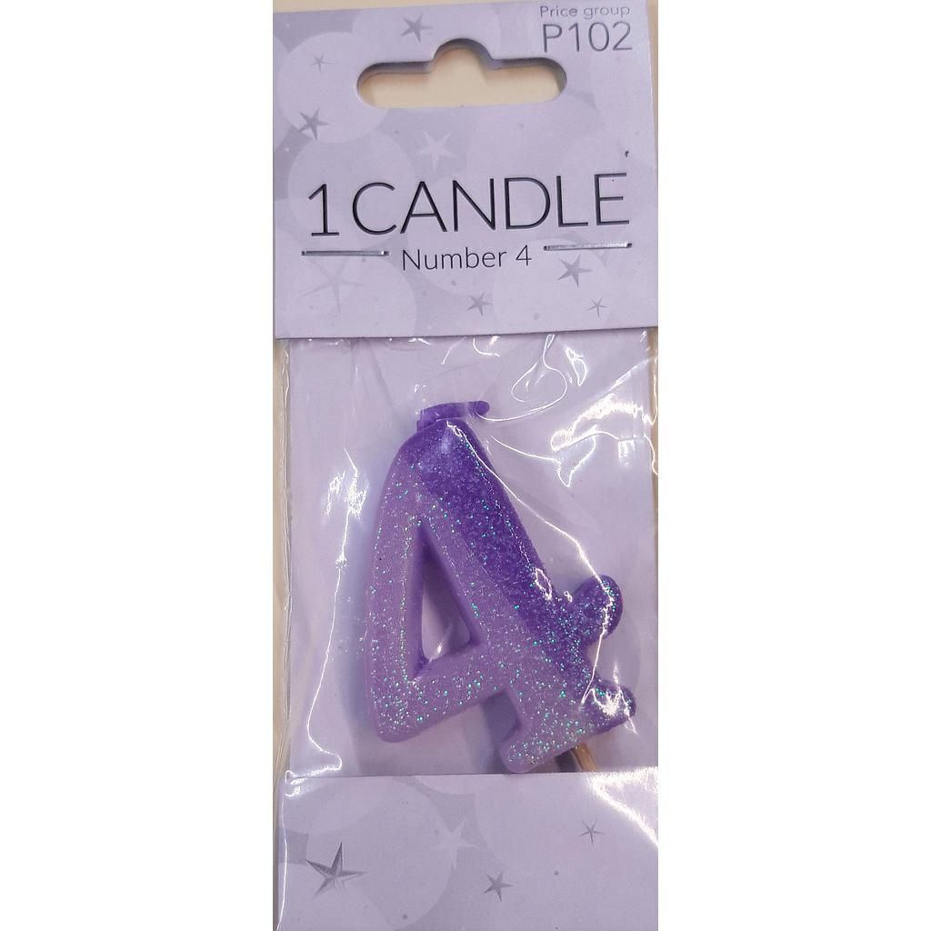 Kakkukynttilä 4, 1 kpl