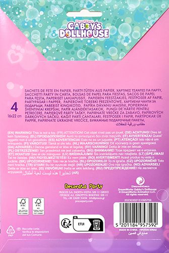 Partypussit Gabbys Dollhouse 4kpl