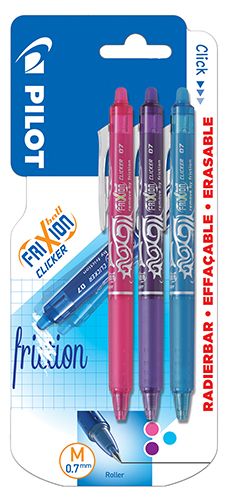 Kuulakynä Pilot FriXion Fun värit 3 kpl