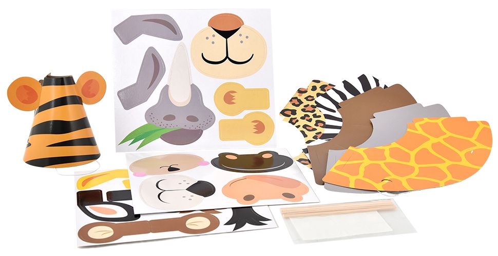 Kuvausrekvisiitta eläinhahmot