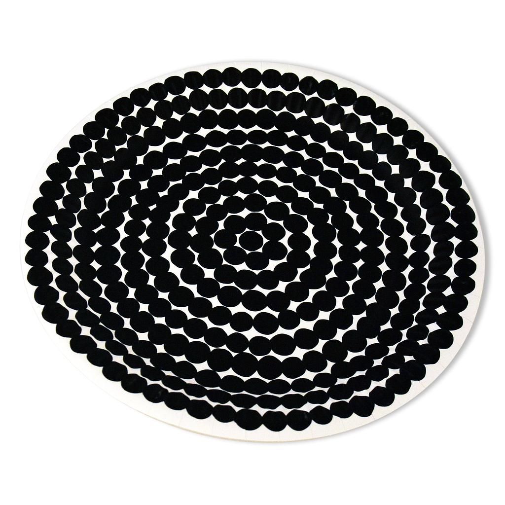 Lautanen 23cm Räsymatto black