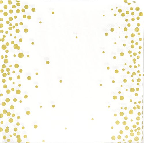 Lautasliina 33cm kultaraita 20kpl