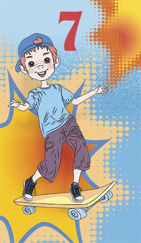 2-osainen onnittelu 7v