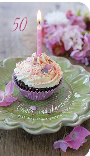 2-osainen onnittelu 50v