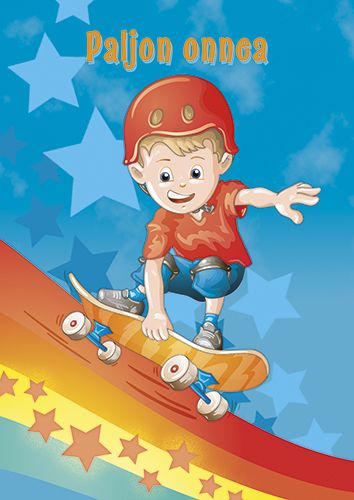 1-osainen onnittelukortti poika