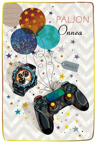 2-osainen nuorten onnittelukortti