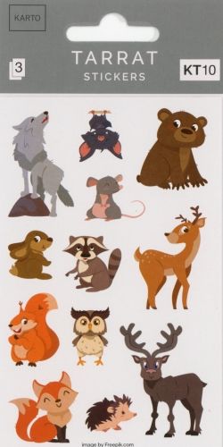 Tarrapakkaus metsän eläimet