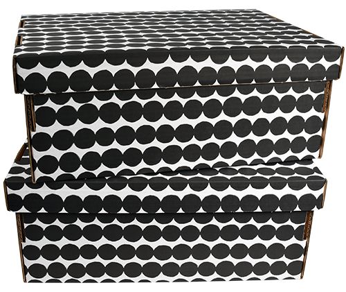 Kotilaatikko Räsymatto musta