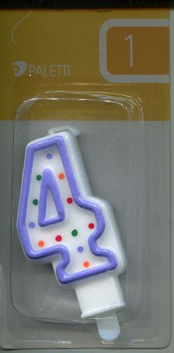 Numerokynttilä 4 KSM