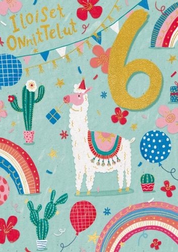 2-osainen onnittelu 6v