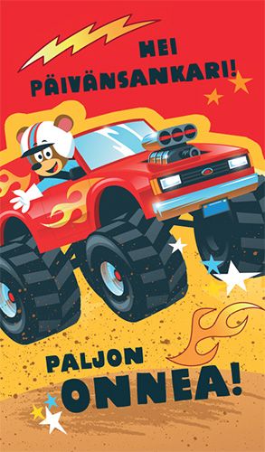 2-os lasten onnittelukortti