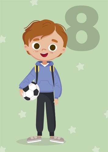 Postikortti onnittelu 8v