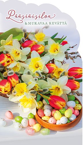 2-osainen pääsiäiskortti Jorma Jämsén