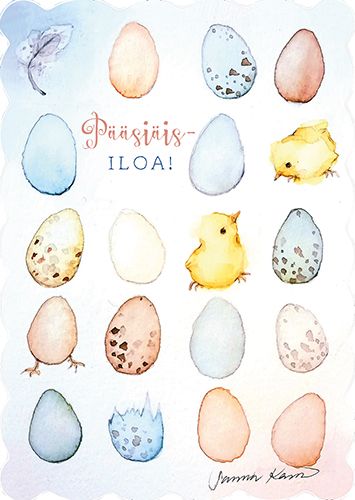 Pääsiäiskortti Sanna Kärki