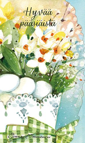 2-osainen pääsiäiskortti Minna Immonen