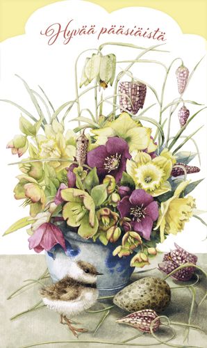 2-osainen pääsiäiskortti Marjolein Bastin