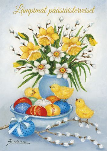 Pääsiäiskortti Timo Puheloinen