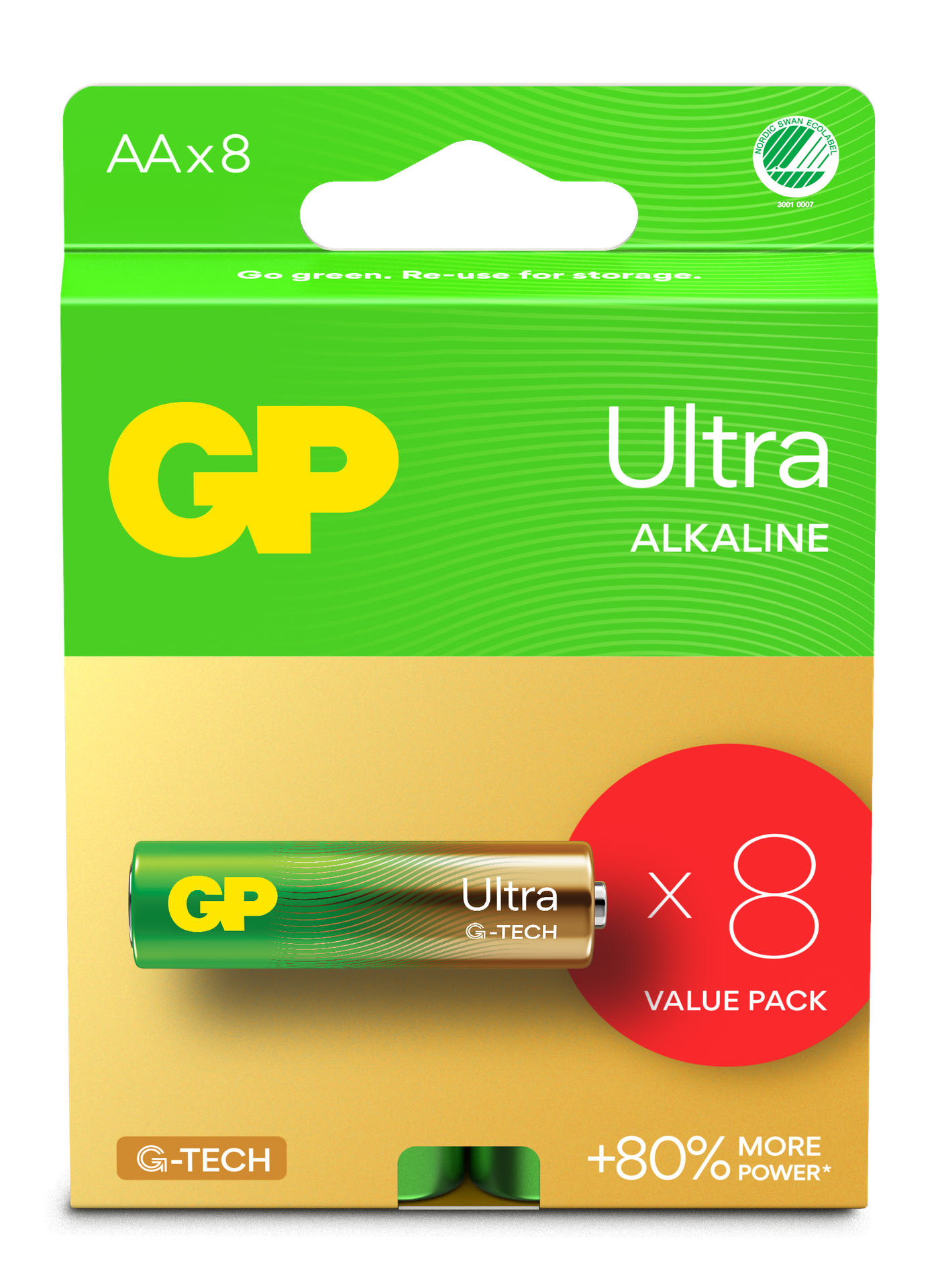 GP Ultra Alkaliparisto AA LR6 8kpl